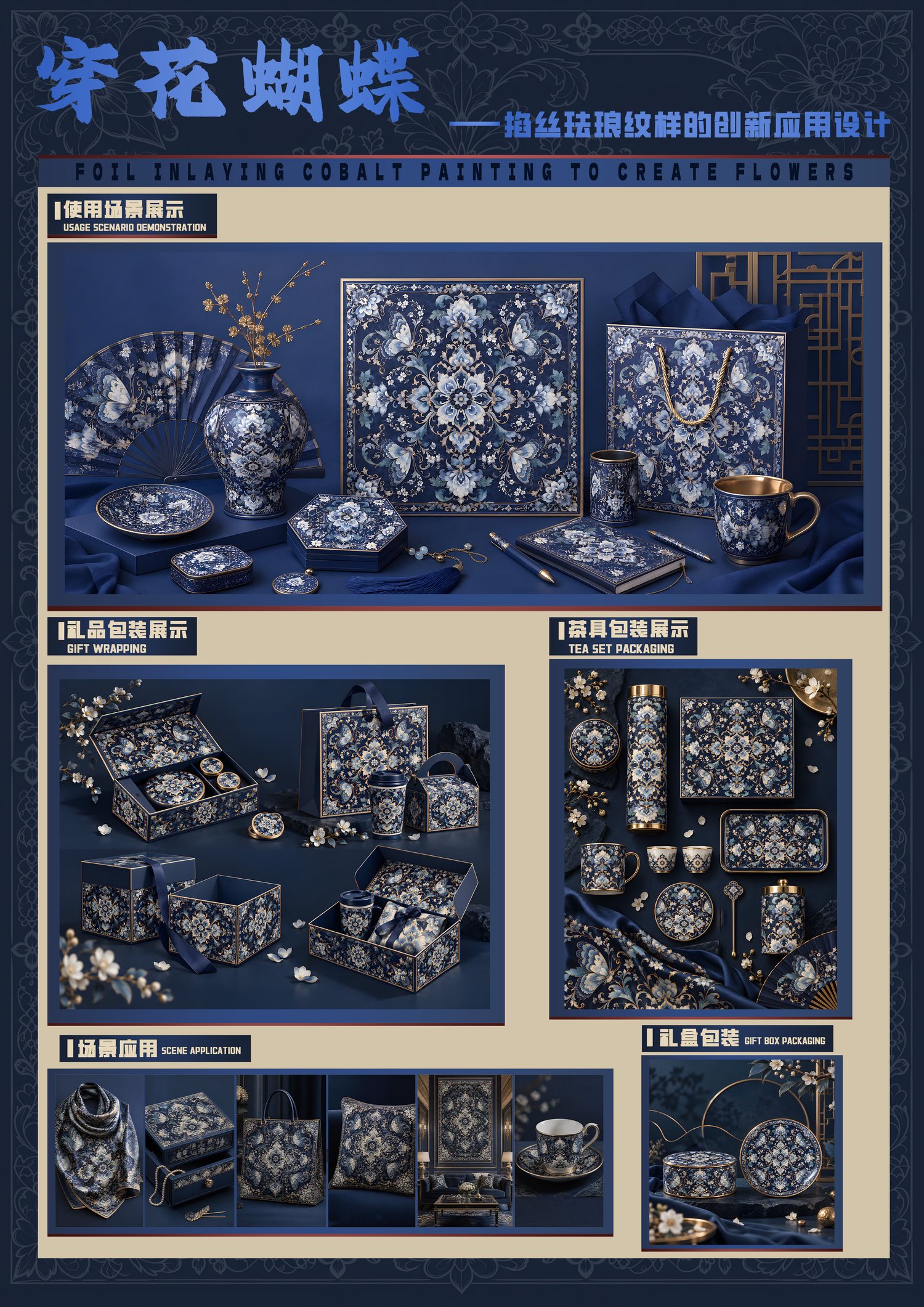 穿花蝴蝶 展板三：场景与包装