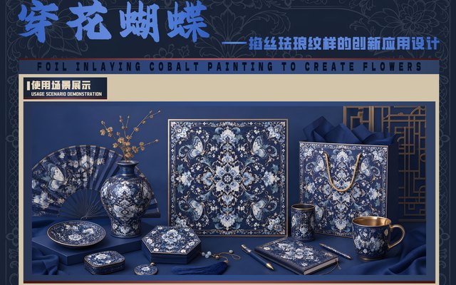 穿花蝴蝶 · 纹样系列展板 封面