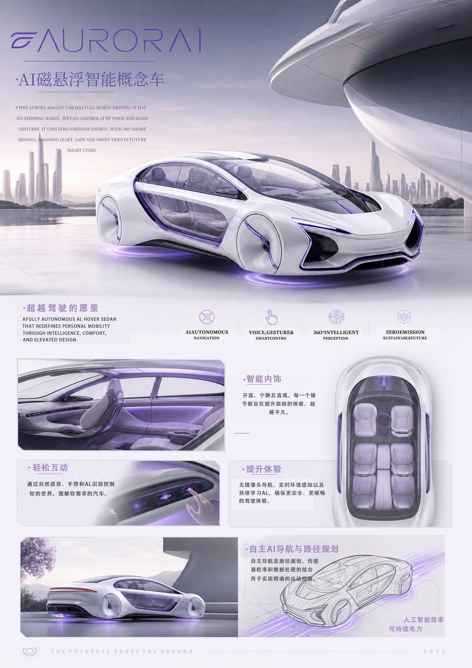 AURORA AI 展板二：多角度渲染